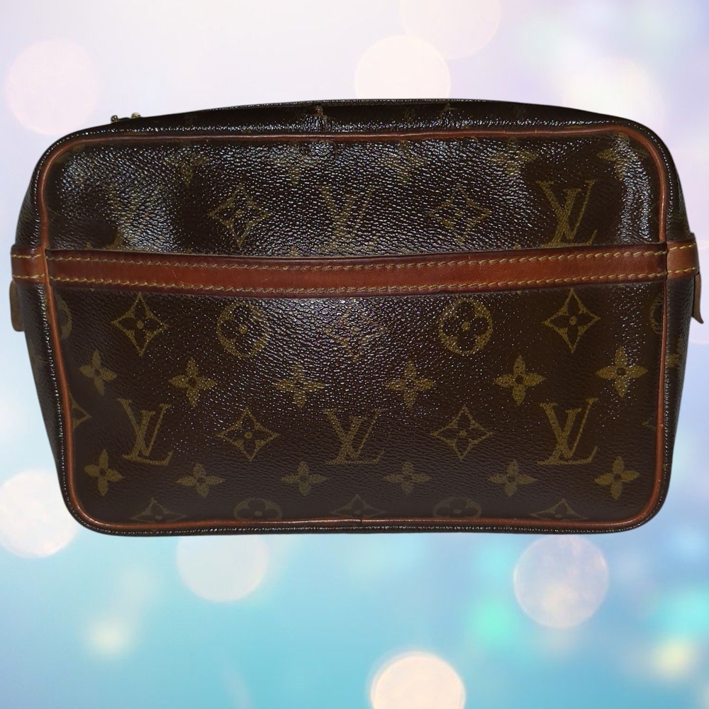 LOUIS VUITTON Monogram Compiegne 23 Clutch Bag